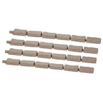 VEVOR dekoratīvā dārza apmale akmens imitācija 117,9 × 5,6 cm, elastīga ķieģeļa izmēra dārza apmale ar stiprinājuma tapām, izbalēšanai izturīga zāliena un dārza apmale piebraucamajiem ceļiem un celiņiem, brūna