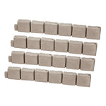 VEVOR dekoratīvā dārza apmale akmens imitācija 118,9 × 9,9 cm, elastīga ķieģeļa izmēra dārza apmale ar stiprinājuma tapām, izbalēšanai izturīga zāliena un dārza apmale piebraucamajiem ceļiem un celiņiem, brūna