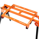 VEVOR 2000 mm miter zāģa statīvs ar viengabala stiprinājumiem, slīdošu sliedi, 150 kg slodze