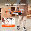 VEVOR leņķzāģa statīvs, salokāms, tērauda konstrukcija, 136 kg slodzes kapacitāte