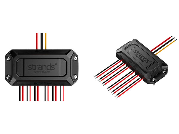 STRANDS 10-35V LED STROBO kontrolieris, IP68, 100.00 x 17.00 x 50.00mm, melns