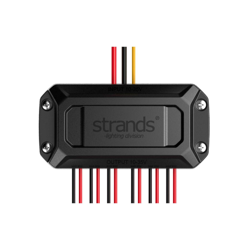 STRANDS 10-35V LED STROBO kontrolieris, IP68, 100.00 x 17.00 x 50.00mm, melns