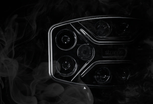 STRANDS 120W(12000Lm) LED high and warning light 9-36V, IP68/69K, cold white light 6000K