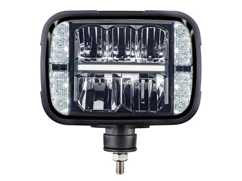 STRANDS LED high and low beam lamp 9-32V, IP67, 200.00 x 142.00 x 85.00 mm, cable 5m, cold white light 6000K