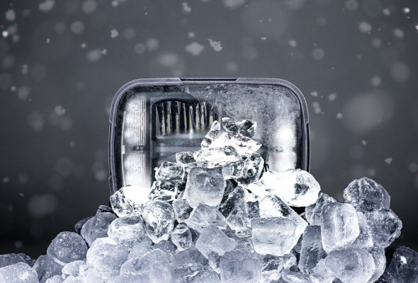 STRANDS LED high and low beam lamp 9-32V, IP67, 200.00 x 142.00 x 85.00 mm, cable 5m, cold white light 6000K