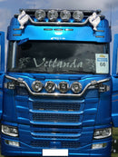 10-30V 20W(3600Lm un 1800Lm) STRANDS(Zviedrija) tuvās un tālās gaismas LED lampa, IP68,  A plow lamp, vada garums 3m, garantija 3 gadi, auksti balta gaisma 5500K