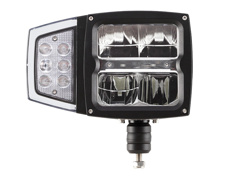 10-30V 20W(3600Lm un 1800Lm) STRANDS(Zviedrija) tuvās un tālās gaismas LED lampa, IP68,  A plow lamp, vada garums 3m, garantija 3 gadi, auksti balta gaisma 5500K