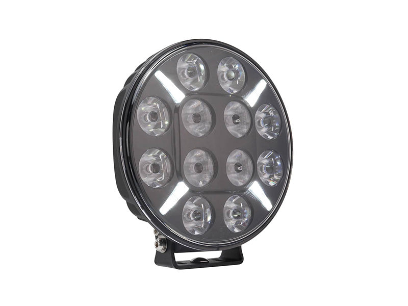 9-36V 12000LmSTRANDS LDL-04 LED lisalamp 9", IP68, IP69K, ECE R10, ECE R112, R7, must, külmvalge valgus 6500K