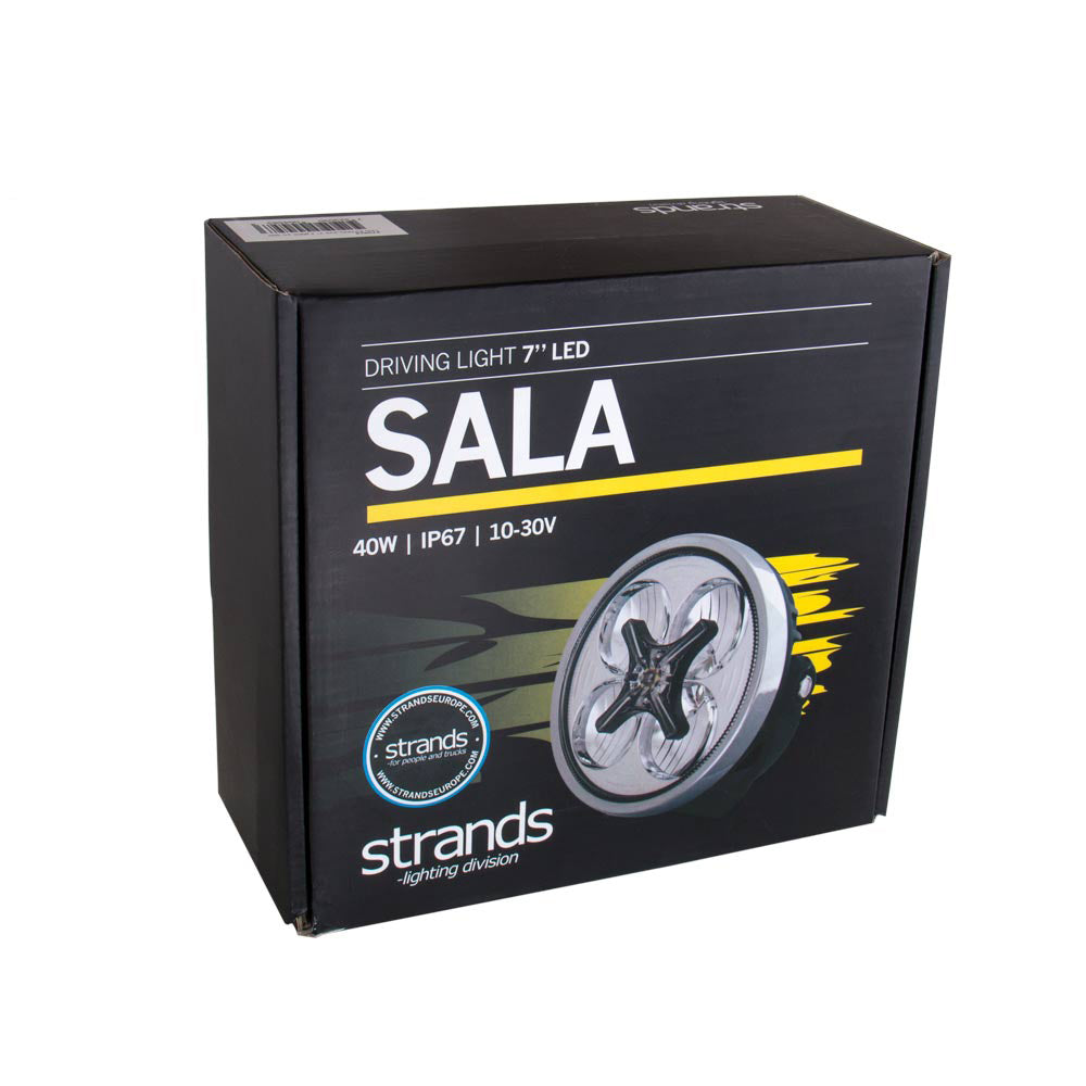 10-32V 2400Lm STRANDS(Zviedrija)  SALA LED papildlukturis, IP67, ECE R10, R112, R7, garantija 3 gadi, silti balta gaisma 3000K