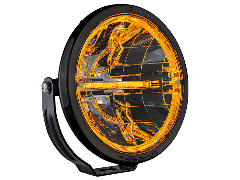 STRANDS AMBASSADOR DARK EDITION warning light 12-24V, IP68, 230.50 x 132.00mm, 3m lead, 5535Lm, cool white light 6000K