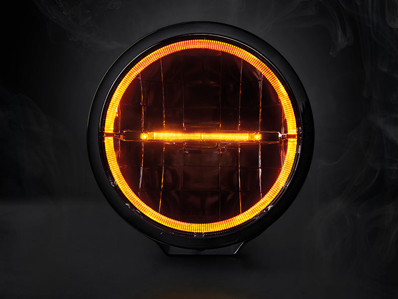 STRANDS AMBASSADOR DARK EDITION warning light 12-24V, IP68, 230.50 x 132.00mm, 3m lead, 5535Lm, cool white light 6000K