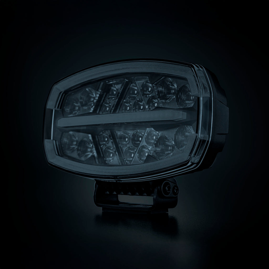 10-48V 146W 15400Lm STRANDS LED tālās gaismas lukturis, IP67, ECE R65 class 2 (XA2), R148(R7), R149(R112)  ECE R10, auksti balta gaisma 5700K