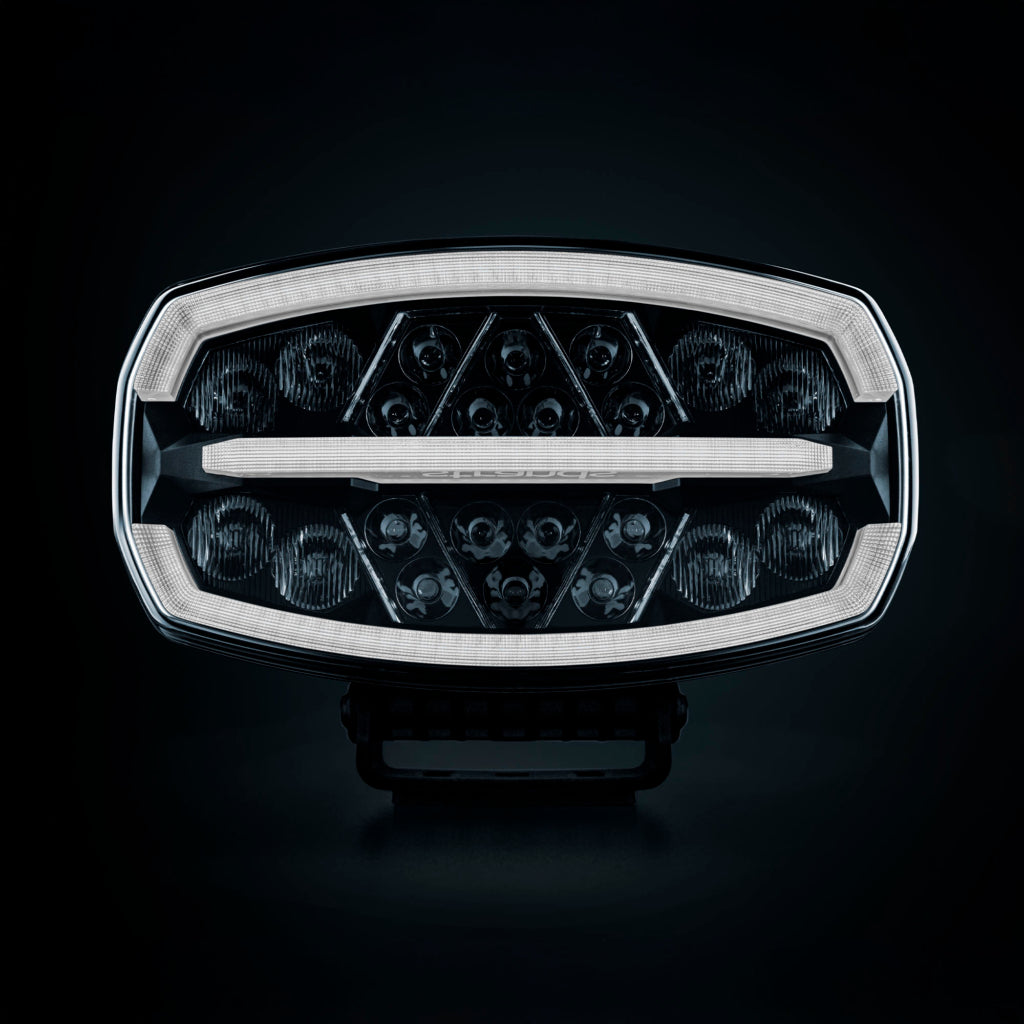 10-48V 146W 15400Lm STRANDS LED tālās gaismas lukturis, IP67, ECE R65 class 2 (XA2), R148(R7), R149(R112)  ECE R10, auksti balta gaisma 5700K