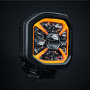 60W 10-32V 4950Lm SIBERIA X LED tālās gaismas lukturis 10 cm (4"), IP68/69K, ECE R10, melns, auksti balta gaisma 5700K