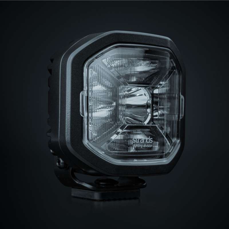 60W 10-32V 4950Lm SIBERIA X LED tālās gaismas lukturis 10 cm (4"), IP68/69K, ECE R10, melns, auksti balta gaisma 5700K