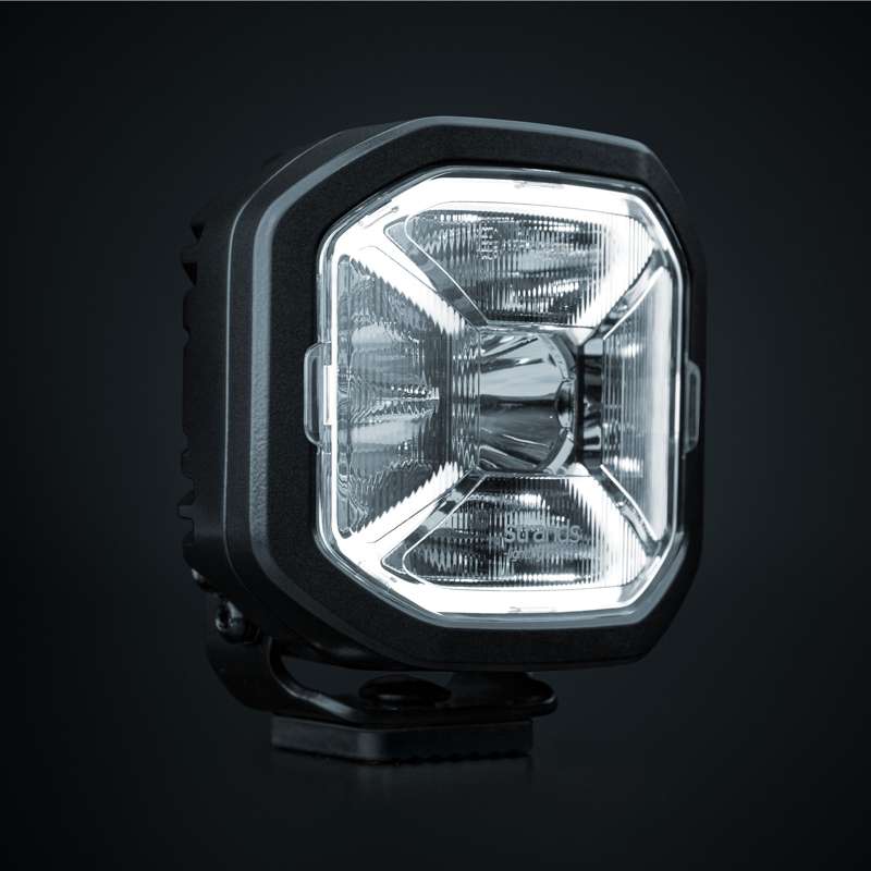 60W 10-32V 4950 lm SIBERIA X LED High-Beam Headlight, 10 cm (4"), IP68/69K, ECE R10, black, cool white light 5700K