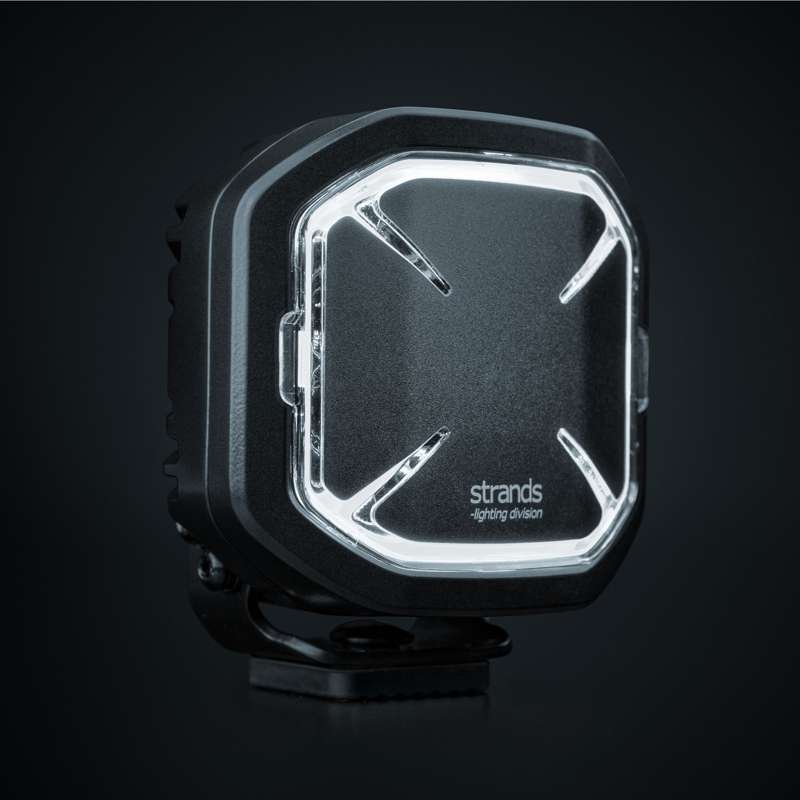 60W 10-32V 4950 lm SIBERIA X LED High-Beam Headlight, 10 cm (4"), IP68/69K, ECE R10, black, cool white light 5700K