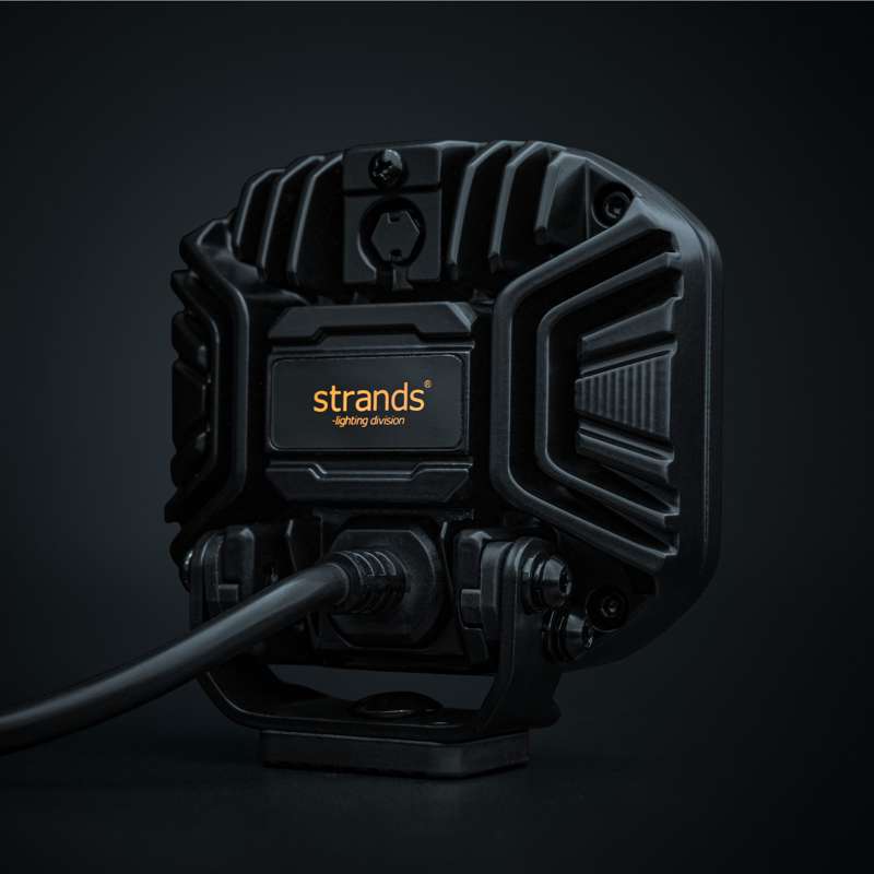 60W 10-32V 4950Lm SIBERIA X LED tālās gaismas lukturis 10 cm (4"), IP68/69K, ECE R10, melns, auksti balta gaisma 5700K