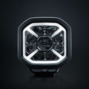 60W 10-32V 4950Lm SIBERIA X LED tālās gaismas lukturis 10 cm (4"), IP68/69K, ECE R10, melns, auksti balta gaisma 5700K