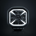 60W 10-32V 4950 lm SIBERIA X LED High-Beam Headlight, 10 cm (4"), IP68/69K, ECE R10, black, cool white light 5700K