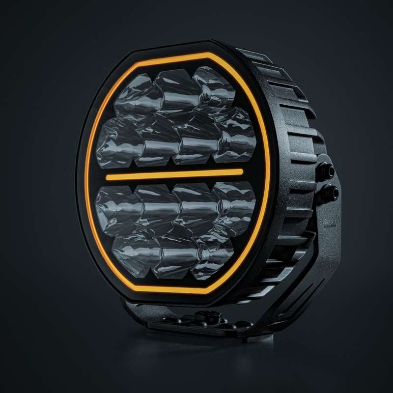 60W(6000Lm) 10-32V Big Energy 7" LED driving beam, white/orange, optimised beam, IP67/69K, cool white light 5700K