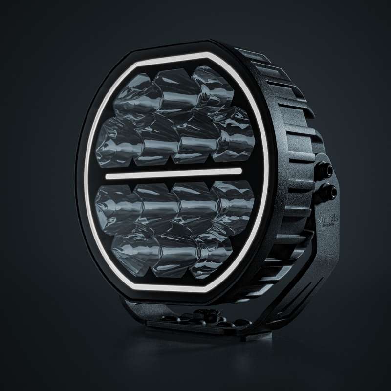 60W(6000Lm) 10-32V Big Energy 7" LED driving beam, white/orange, optimised beam, IP67/69K, cool white light 5700K