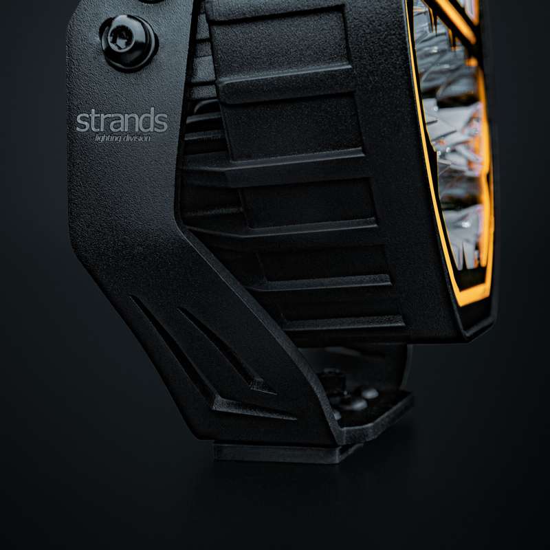 60W(6000Lm) 10-32V Big Energy 7" LED driving beam, white/orange, optimised beam, IP67/69K, cool white light 5700K