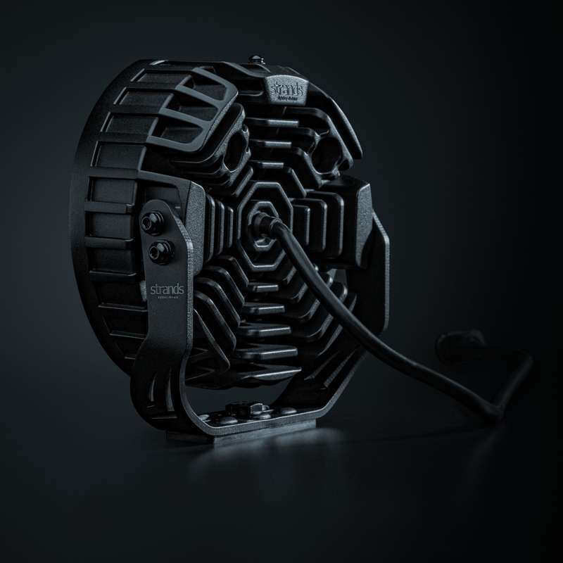 60W(6000Lm) 10-32V Big Energy 7" LED driving beam, white/orange, optimised beam, IP67/69K, cool white light 5700K