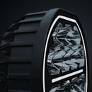 60W(6000Lm) 10-32V Big Energy 7" LED driving beam, white/orange, optimised beam, IP67/69K, cool white light 5700K