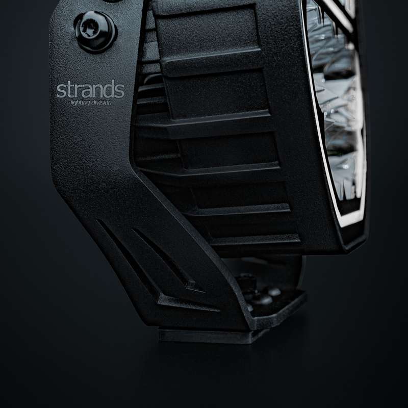 60W(6000Lm) 10-32V Big Energy 7" LED driving beam, white/orange, optimised beam, IP67/69K, cool white light 5700K