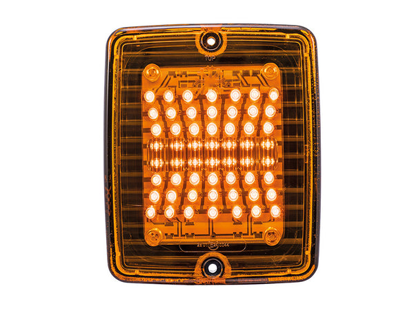 STRANDS LED aizmugurējie lukturi 24V, IP66, 110,00 x 130,00 x 45,00 mm, dzintara