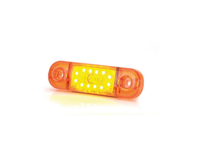 9-36V STRANDS 12 LED side lamp SLIM, IP68, ECE R7, R91, ECE R10, 83.80 x 24.20 x 10.40mm