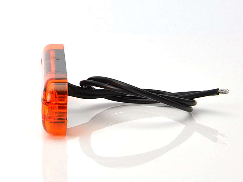 9-36V STRANDS 12 LED side lamp SLIM, IP68, ECE R7, R91, ECE R10, 83.80 x 24.20 x 10.40mm