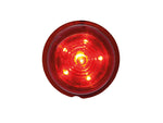 12-24V STRANDS Viking 6 LED külgvalgusti, IP66, 68, ECE R7, ECE R10, ø 70.00 x 33.00mm, punane