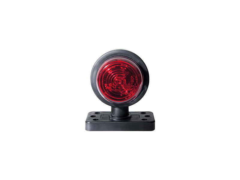 12-24V STRANDS Viking 6 LED külgvalgusti, IP66, 68, ECE R7, ECE R10, ø 70.00 x 33.00mm, punane