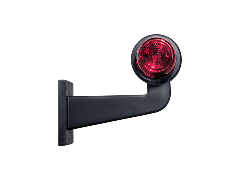 12-24V STRANDS Viking 6 LED külgvalgusti, IP66, 68, ECE R7, ECE R10, ø 70.00 x 33.00mm, punane