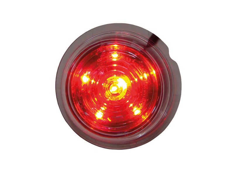 12-24V STRANDS (Sweden) Viking 6 LED Side Light, IP66, 68, ECE R7, ECE R10, ø 70.00 x 33.00 mm, red, 3-year warranty
