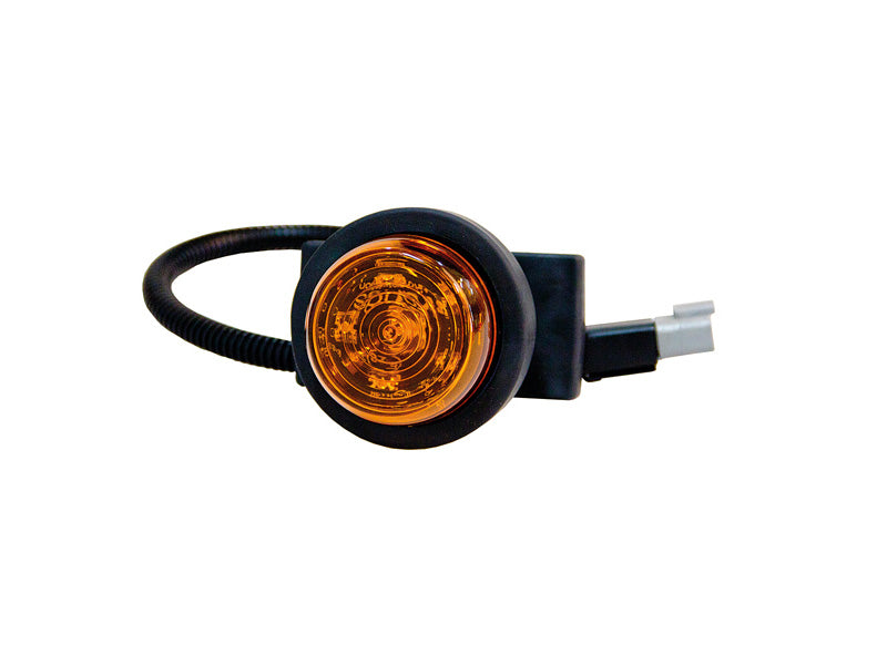 STRANDS – LED külgmine gabariidituli, 6 LED, merevaigukollane, 400 mm, 12–24 V, IP66/68, ECE R91/R10, 2 tk