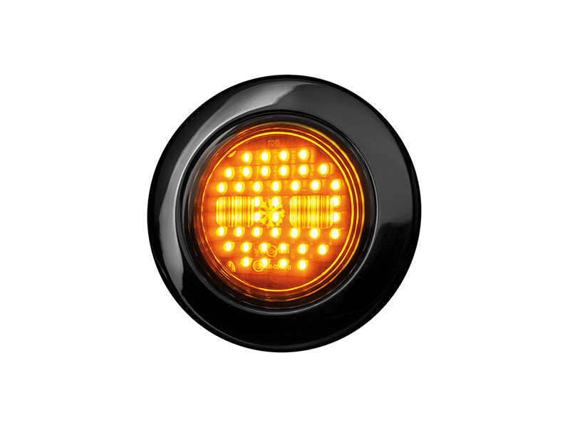 10-30V STRANDS(Zviedrija) DARK KNIGHT IZE LED lukturis, IP67, ECE R6, ECE R10, 2.5m, 2 gb, dzintara krāsā, garantija 3 gadi