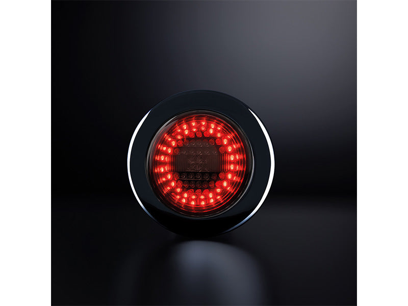 10-30V STRANDS (Sweden) DARK KNIGHT IZE LED reverse fog light, IP67, ECE R23, R38, ECE R10, 2.5 m, ø 155.00 (162.30) x 15.30 (49.00) mm, 3-year warranty