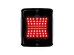 24V STRANDS DARK KNIGHT IZE LED piduri- ja tagatuli, IP66, ECE R7, ECE R10, 2.5m, 110.00 x 130.00 x 45.00mm, ruudukujuline, punane