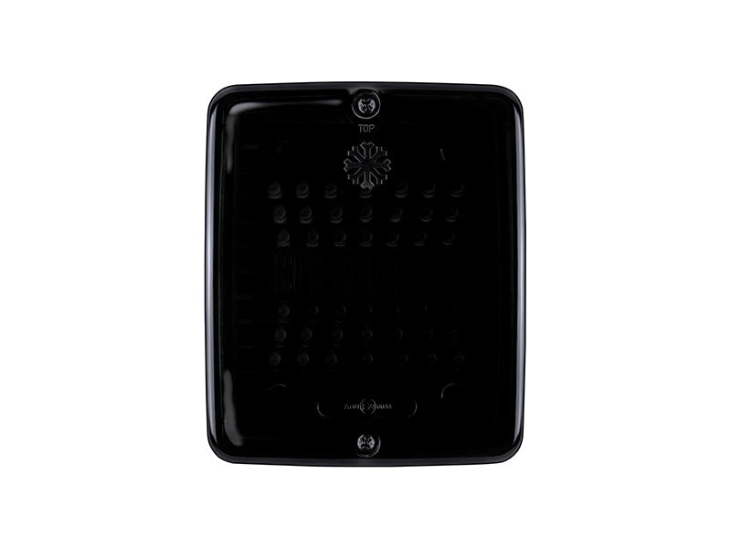 24V DARK KNIGHT IZE LED brake and rear light, IP66, ECE R7, ECE R10, 2.5m, 110.00 x 130.00 x 45.00mm, square, amber