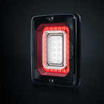 Strands FOR9T Illusion Reverse and Fog Light, 10–40 V, IP67, Dark Lens, 133 mm