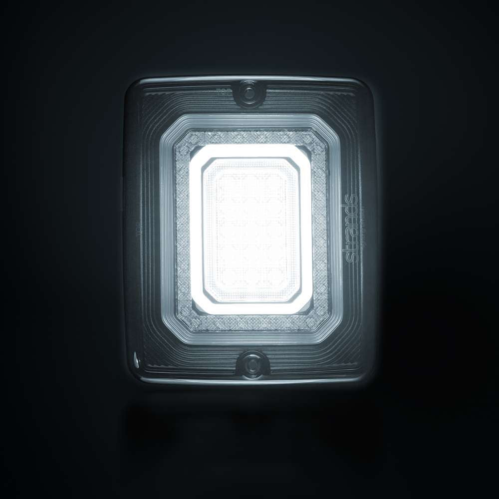 Strands FOR9T Illusion Reverse and Fog Light, 10–40 V, IP67, Dark Lens, 133 mm