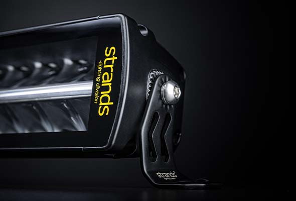 400W(29600Lm) 10-30V STRANDS(Zviedrija) LED garais papildlukturis, IP67/69K, EMC ECE R10, 562,00 x 76,00 x 71,50 mm, vads 2.5m, 22", garantija 3 gadi, auksti balta gaisma 6000K