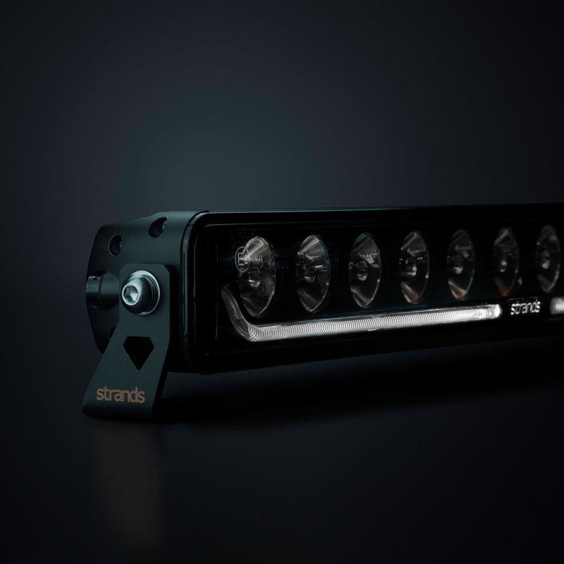 10-36V 115W(13000Lm) STRANDS LED auxiliary lamp, IP68/IP69K, black, cool white light 5000K