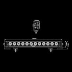 S-809169_10-36V 115W(13000Lm) STRANDS LED papildlukturis, IP68 / IP69K, melns, auksti balta gaisma 5000K
