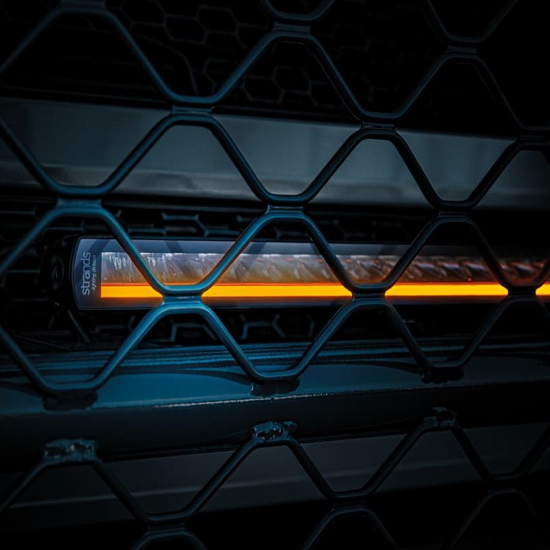 10-40V 8000Lm STRANDS(Zviedrija) LED garais papildlukturis, IP67/69K, vads 5000mm. garantija 3 gadi, auksti balta gaisma 6000K