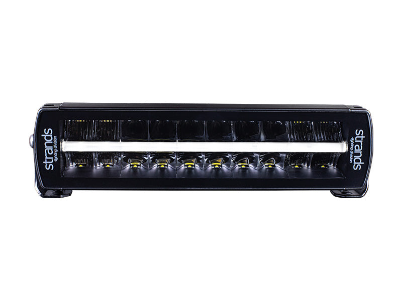 60W 8000Lm 10-40V STRANDS(Zviedrija) LED papildlukturis, IP6769K, ECE R112 EMC ECE R10,  307.00 x 76.00 x 71.60mm, vads 500mm, 12", garantija 3 gadi, aquksti balta gaisma 6000K