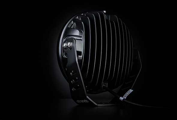 80W(9600Lm) 9-32V STRANDS(Zviedrija) LED NIGHT darba lukturis, IP67/69K, ⌀ 178.00 x 78.20mm vads 500mm, garantija 3 gadi, auksti balta gaisma 6000K